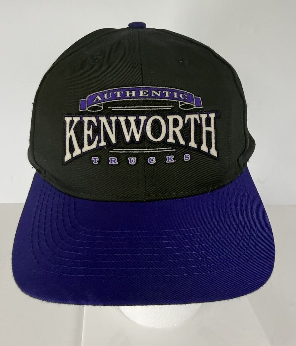 Vintage Kenworth Trucks Hat OTTO Snapback Black Purple Embroidered 90s RARE